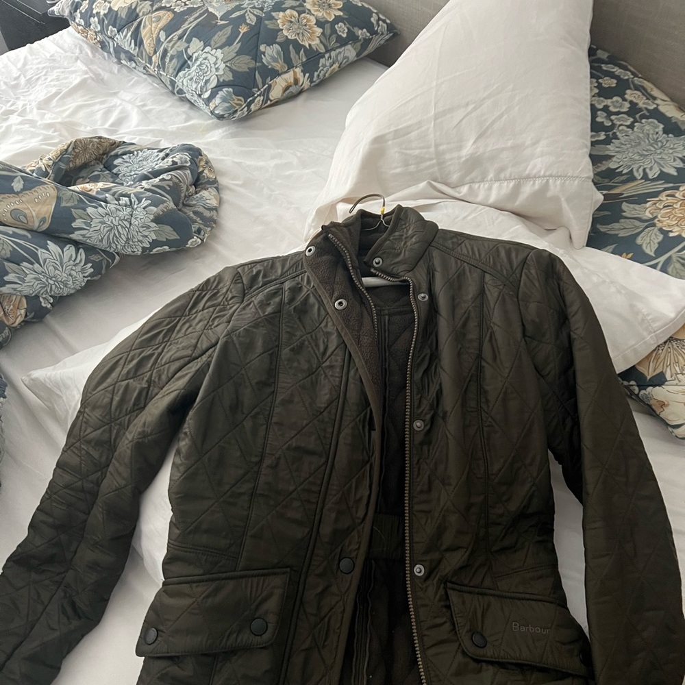 Barbour Quilted Jacket in Olive Green